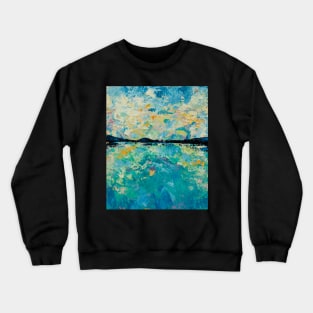 Between Heaven and Earth - Abstract Landscape Painting Crewneck Sweatshirt
